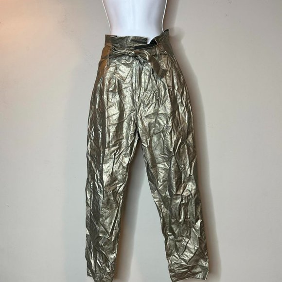 Who What Wear Pants - 🤑WHO WHAT WEAR silver paper‎ bag pants